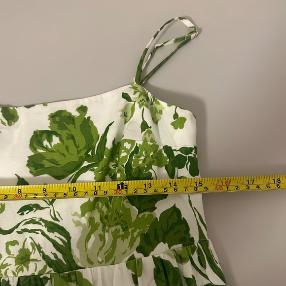 Reformation East Floral Print Cotton Blend Open Back Tiered Midi Dress | Size S - Picture 7 of 11